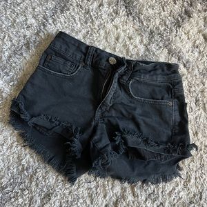 Black American Eagle High Rise Festival Shorts